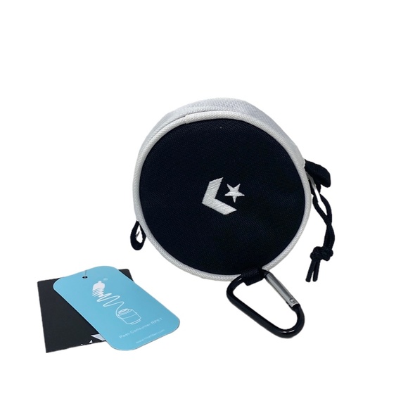 Converse Utility Pouch Unisex Bag White Zip Logo 10023842-A01 - Picture 7 of 7